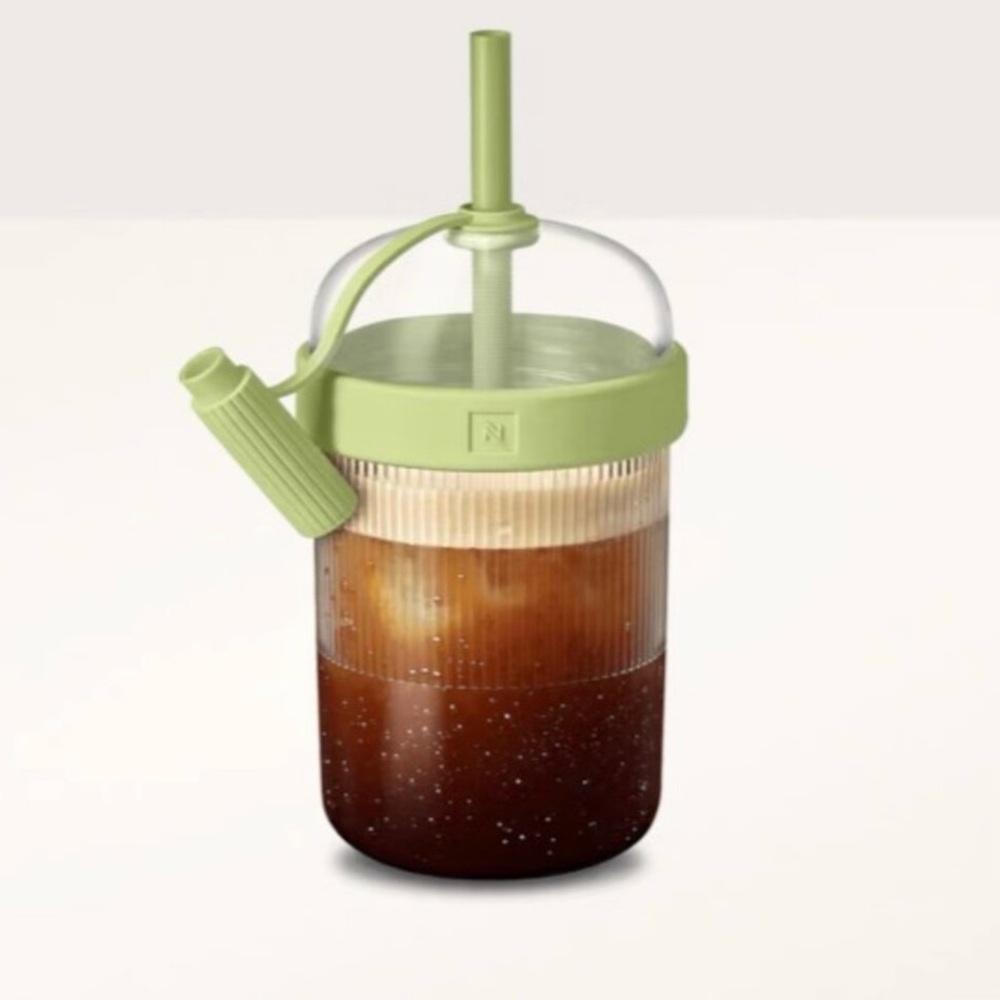 Nespresso Nomad iced coffee Tumbler pistachio limited edition 2025 *viral*